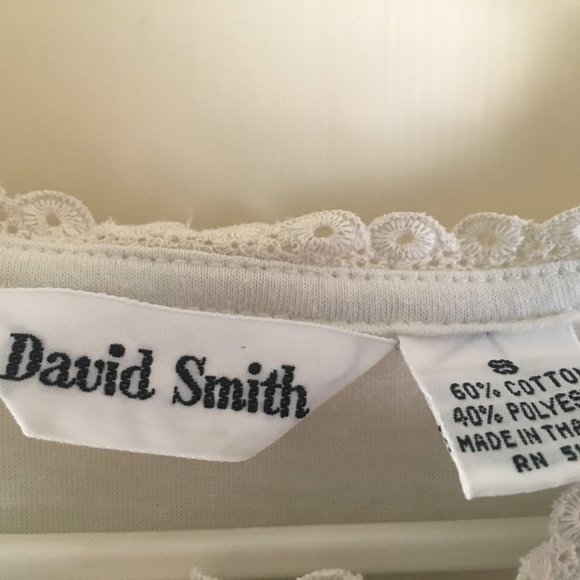 David Smith Short Sleeve Top Women Size S Oatmeal - Picture 5 of 7